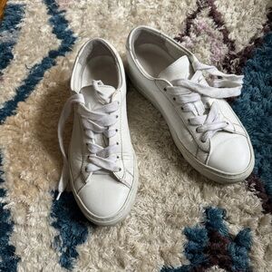 Koio Capri Leather Sneakers Triple White 36